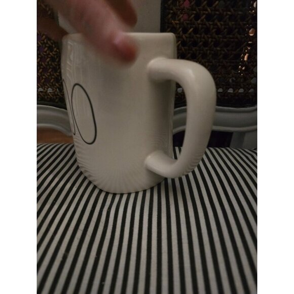 NWT Rae Dunn Halloween Boo Coffee Mug White Black Writing 2020 - Picture 3 of 11